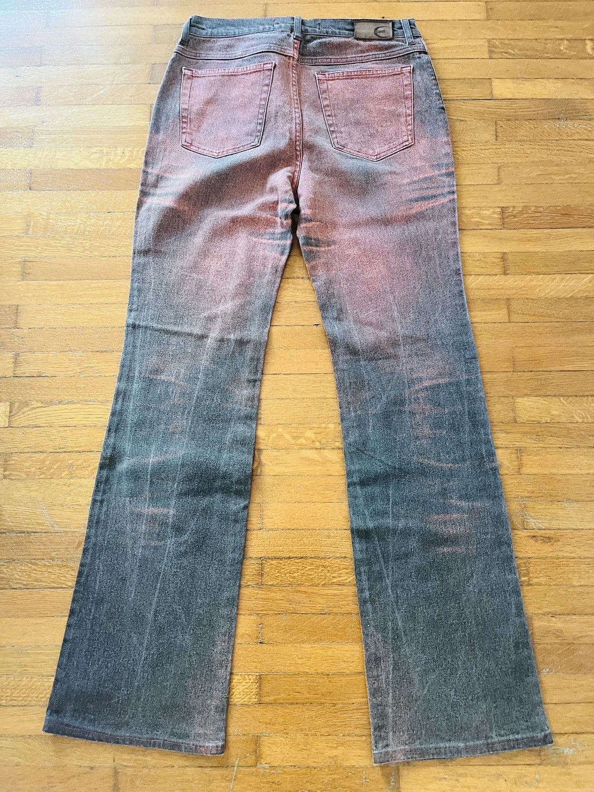 Roberto Cavalli Roberto Cavalli Vintage Black Jeans with Red Fade – size M Size 28" / US 6 / IT 42 - 2 Thumbnail