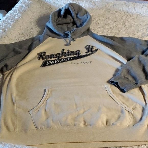 Vintage BLUE 84 "Roughin It University" Athletic Sz. XL HOODIE Hoody Size US XL / EU 56 / 4 - 2 Thumbnail