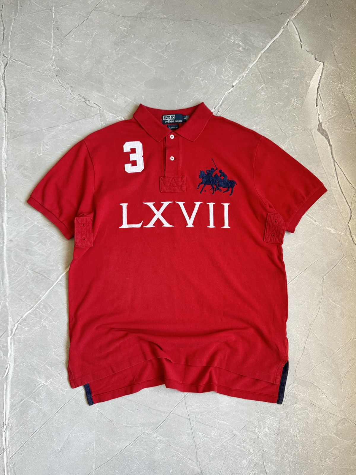 Vintage 90s Polo Ralph Lauren Big Logo Polo Shirt Streetwear