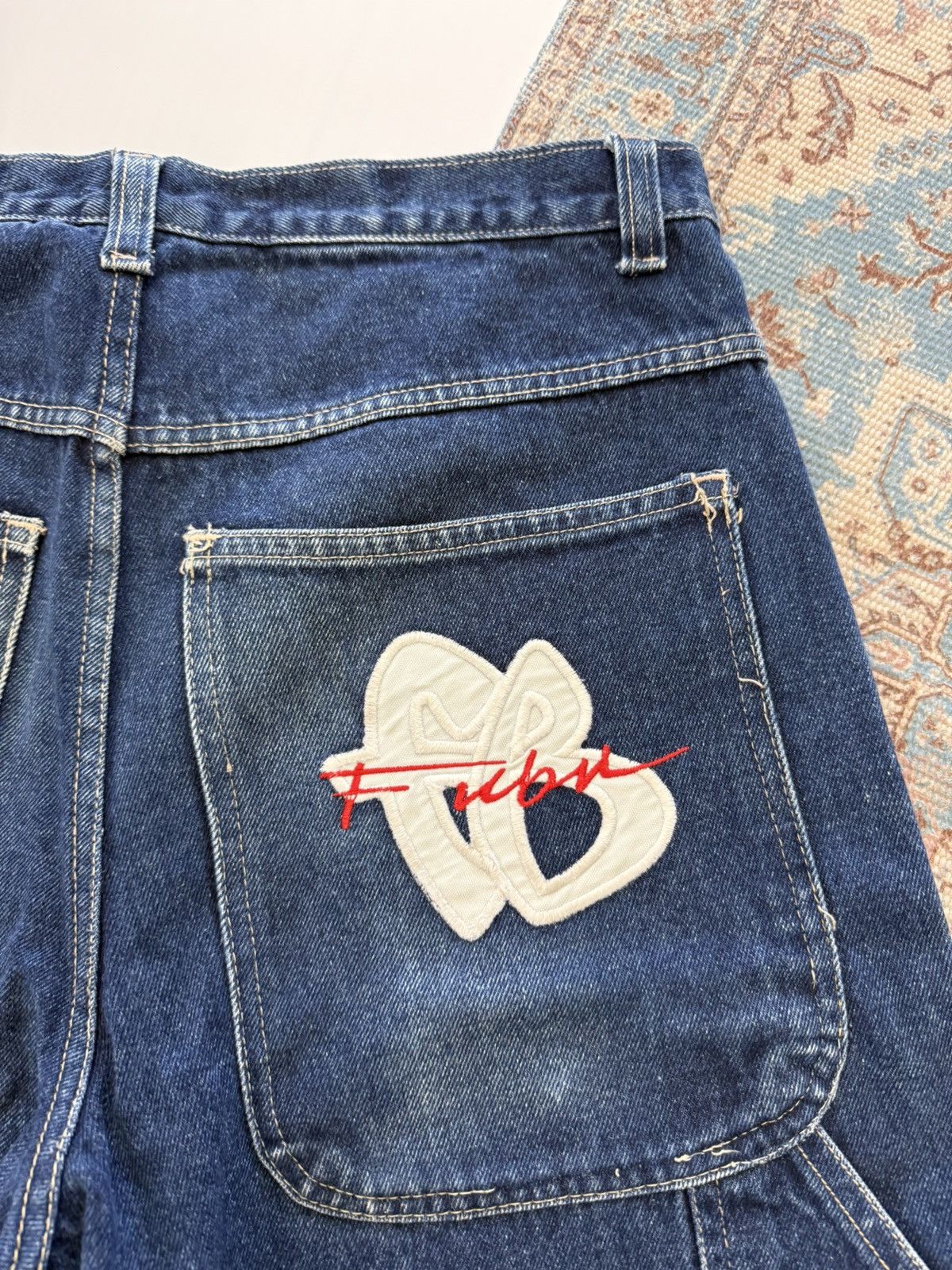 Fubu Vintage FUBU Rap Baggy Made in USA Denim Shorts Size US 32 / EU 48 - 8 Thumbnail