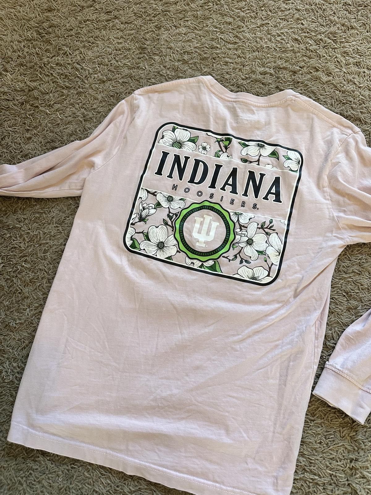 Champion Champion Long Sleeve Indiana University Pocket Tee Size ONE SIZE - 2 Thumbnail
