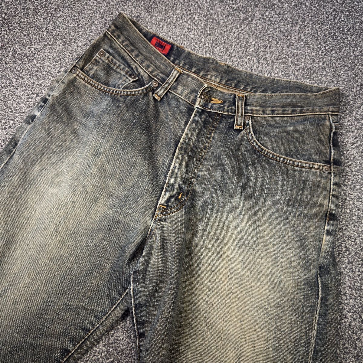If Six Was Nine 90s Japanese Rusty Edwin 503 Regular Aging Faded Denim Size US 31 - 3 Thumbnail