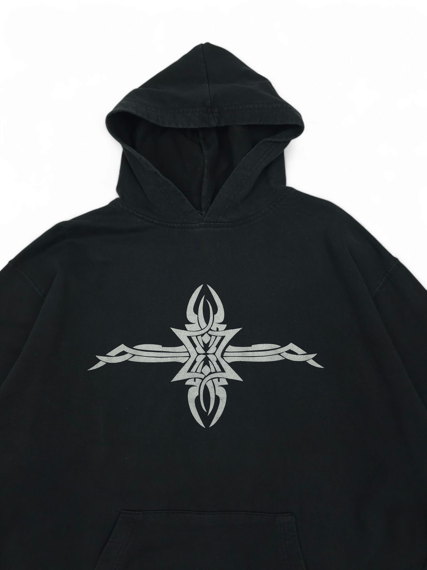 Japanese Brand 💎 Vintage Japanese Tribal Boxy Sweatshirt Hoodie Y2K Basic Size US L / EU 52-54 / 3 - 3 Thumbnail
