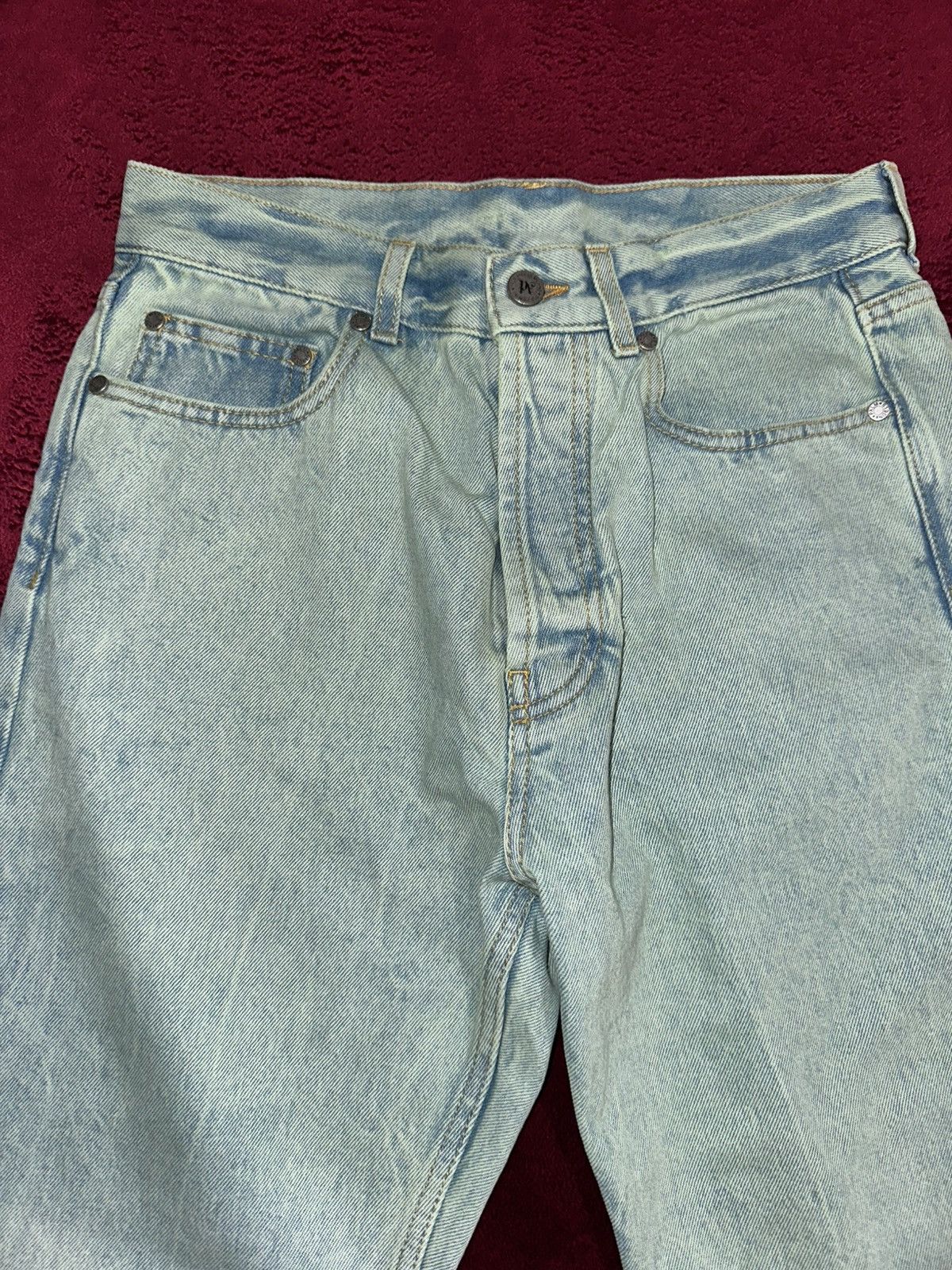 Palm Angels Palm Angels Authentic Men OverDyed Straight Leg Jeans Size US 30 / EU 46 - 2 Thumbnail