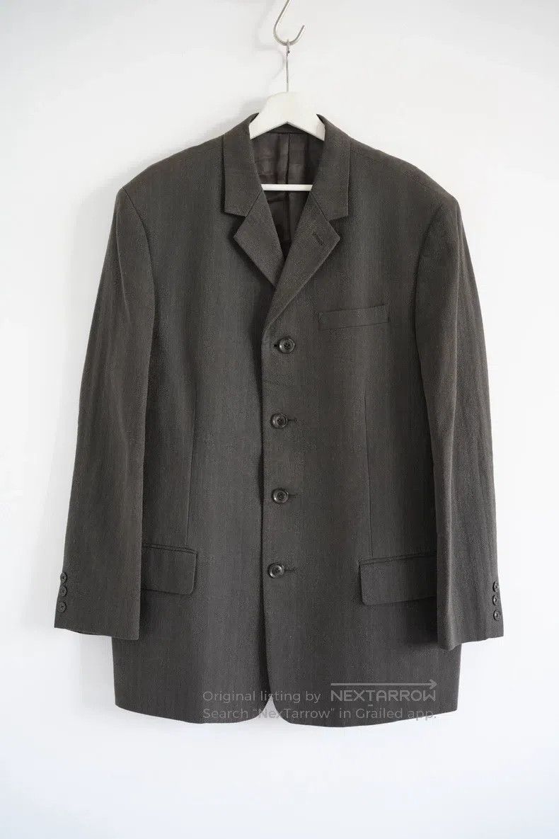 Yohji Yamamoto YOHJI YAMAMOTO Fishbone Pattern Brown Grey Suit Size US L / EU 52-54 / 3 - 1 Thumbnail