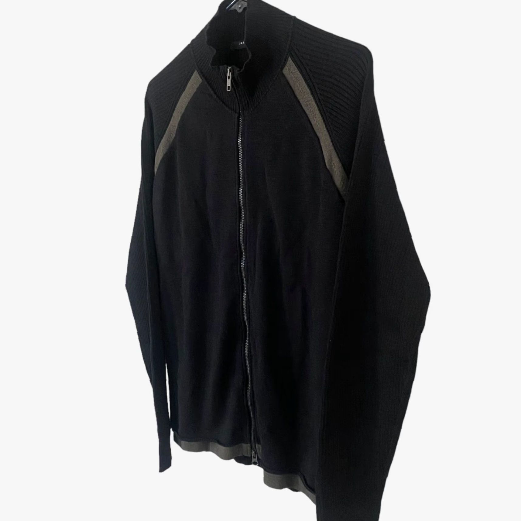 Vintage VINTAGE Jeordie's Italia Wool Blend Sweater Jacket Mens XL Black Full Zip Long Sleeve Size US XL / EU 56 / 4 - 2 Thumbnail
