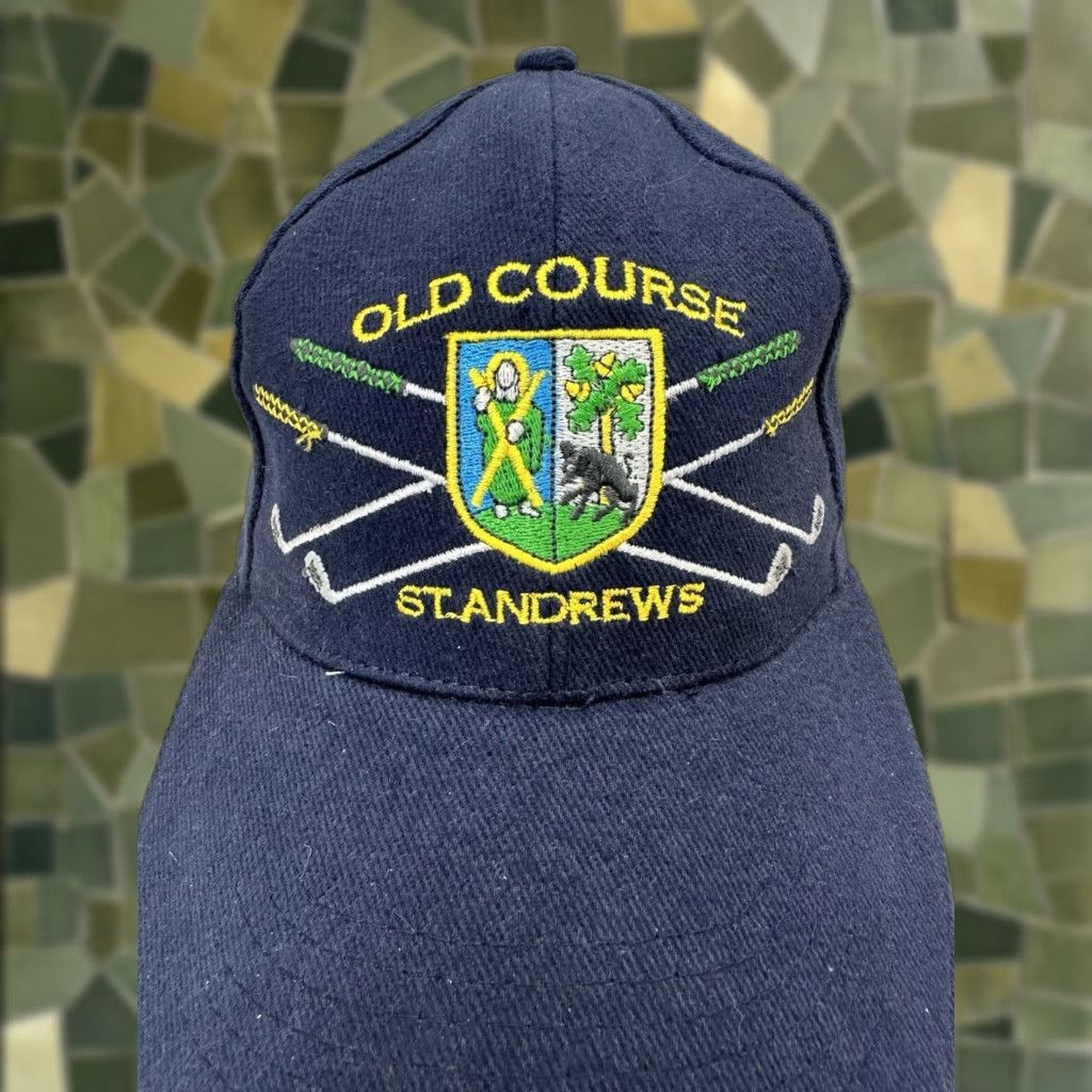 Vintage LFR Baseball Hat Old Course St. Andrews Golf Course Scottland Adjustable Cap Mens Hats Size ONE SIZE - 1 Thumbnail