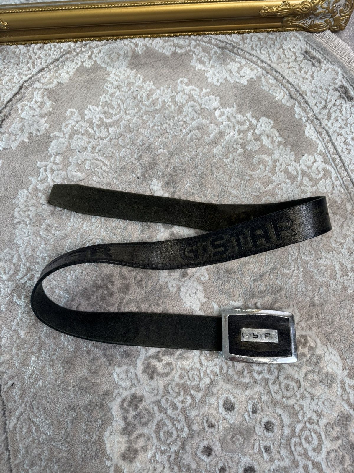 G-Star Vintage G Star Raw Monogram Big Buckley Belt Y2K Size ONE SIZE - 2 Thumbnail
