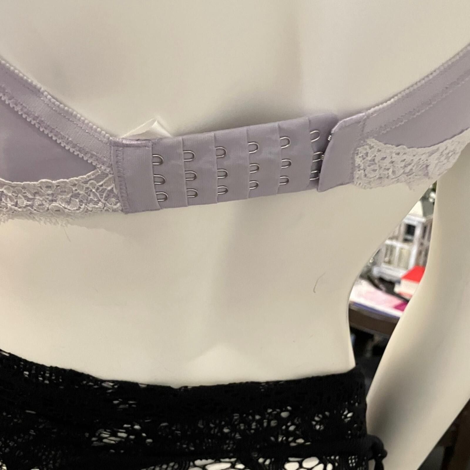 Other Cake Lingerie Soft Lilac Nursing Bra with Lace Trim Size ONE SIZE - 7 Thumbnail