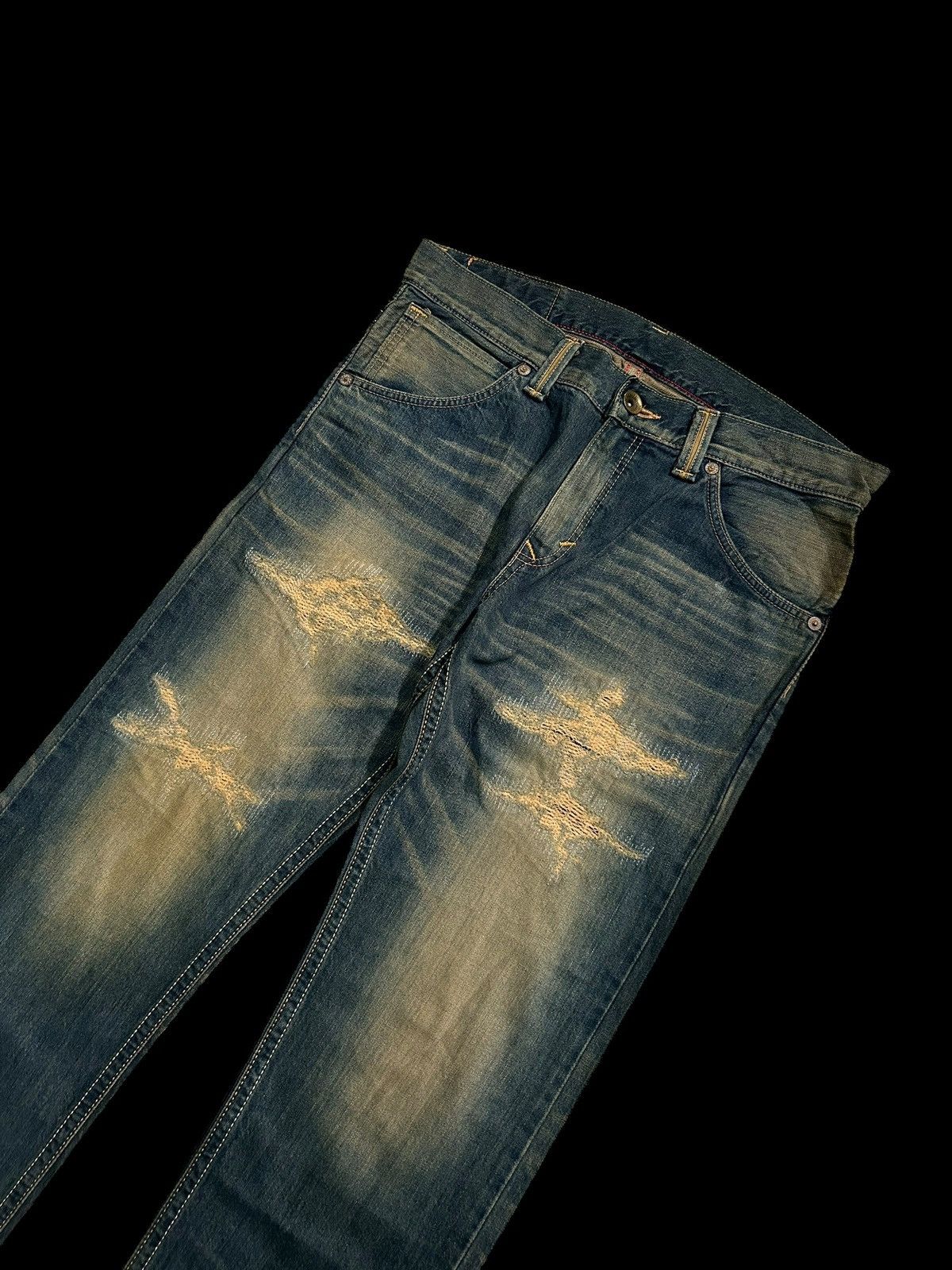 Japanese Brand × Kapital × Vintage Rusty Edwin Distressed Vintage Japanese Denim Jeans Size US 37 - 11 Thumbnail