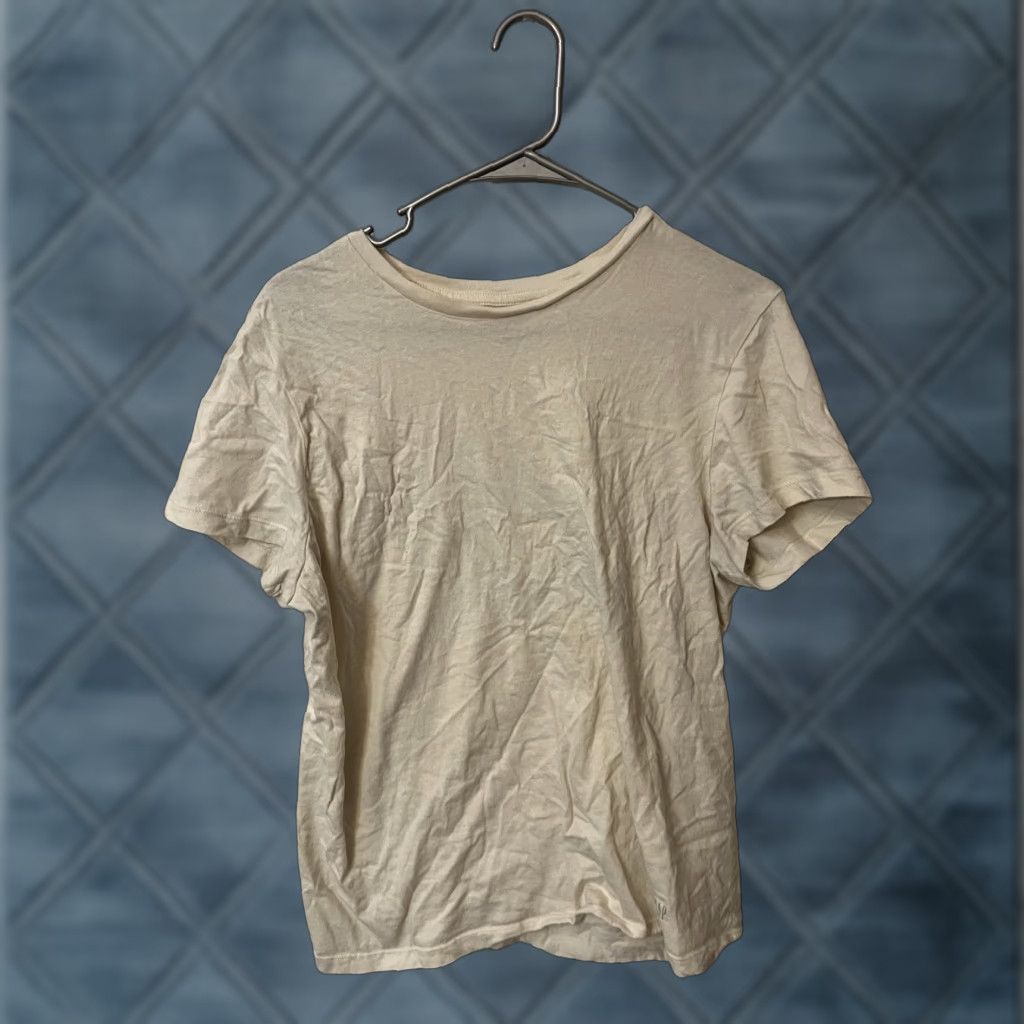 Gap Gap Men's Crew Neck Short Sleeve T-Shirt Medium Cream Basic Tee Size US M / EU 48-50 / 2 - 1 Thumbnail