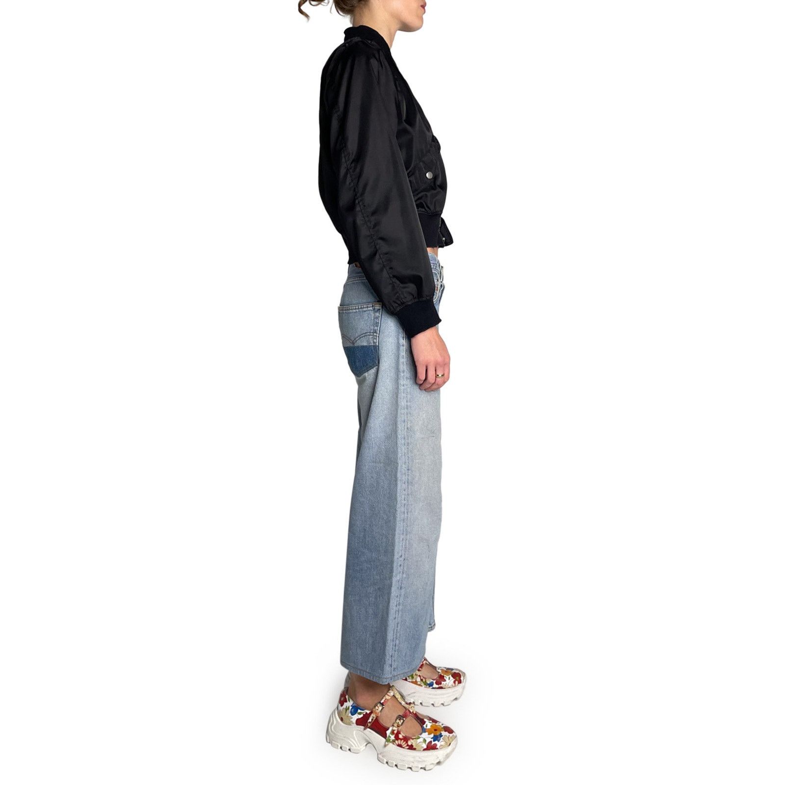 Levi's Levi Re-Worked Flared Denim Jean Size 30" / US 8 / IT 44 - 2 Thumbnail