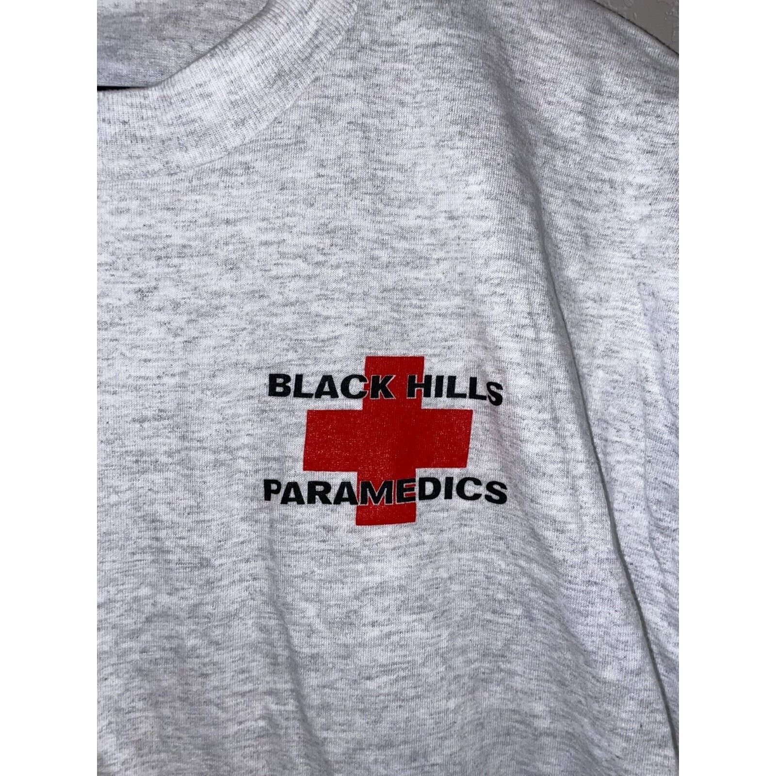 Jerzees Vintage Black Hills Paramedic Shirt Medic Gray Tee VTG 90s L Size US L / EU 52-54 / 3 - 3 Thumbnail
