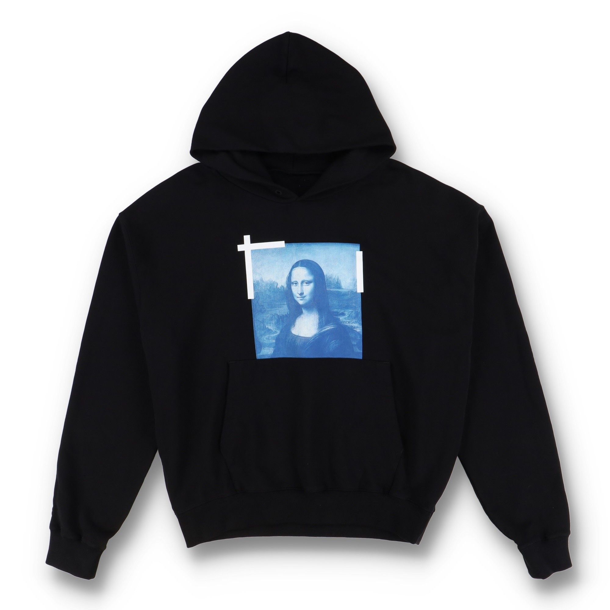 Off-White Black Mona Lisa Logo Oversized Hoodie Size US XL / EU 56 / 4 - 1 Thumbnail