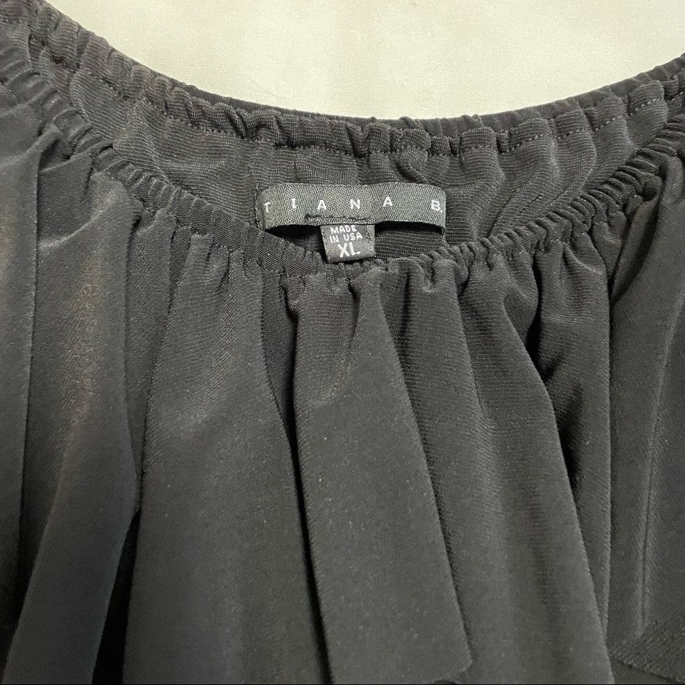 Other NWT New $88 Tiana B Casual Maxi Black Dress Size XL Size XL / US 12-14 / IT 48-50 - 7 Thumbnail