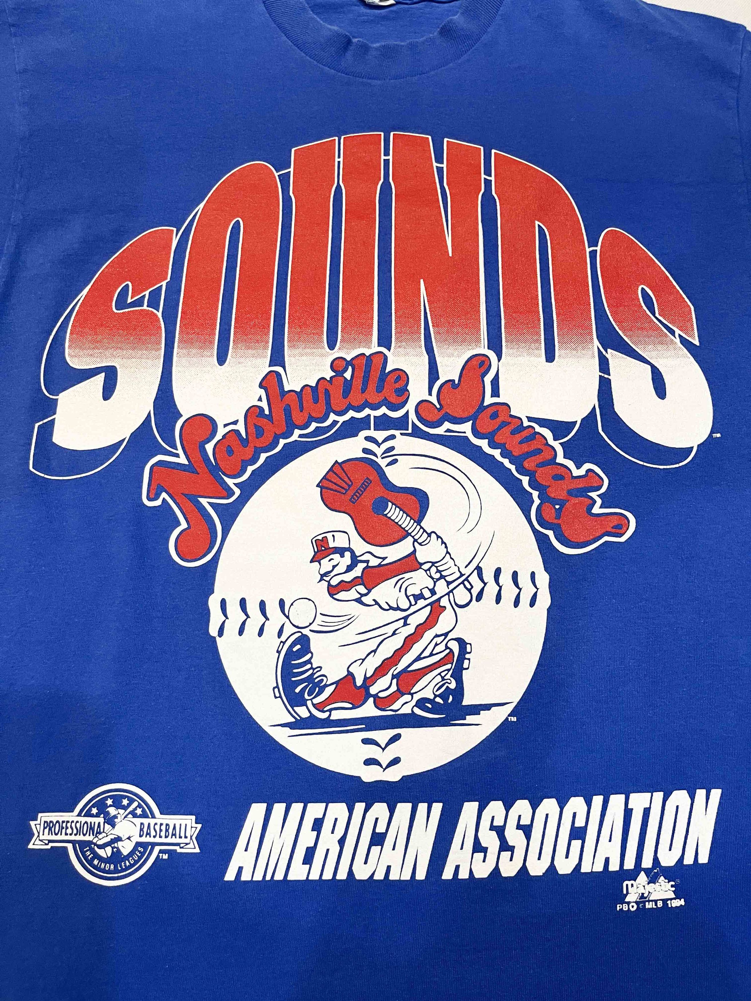 Majestic × Vintage Vintage Majestic 1994 MiLB Nashville Sounds Baseball T-Shirt Size US L / EU 52-54 / 3 - 2 Thumbnail