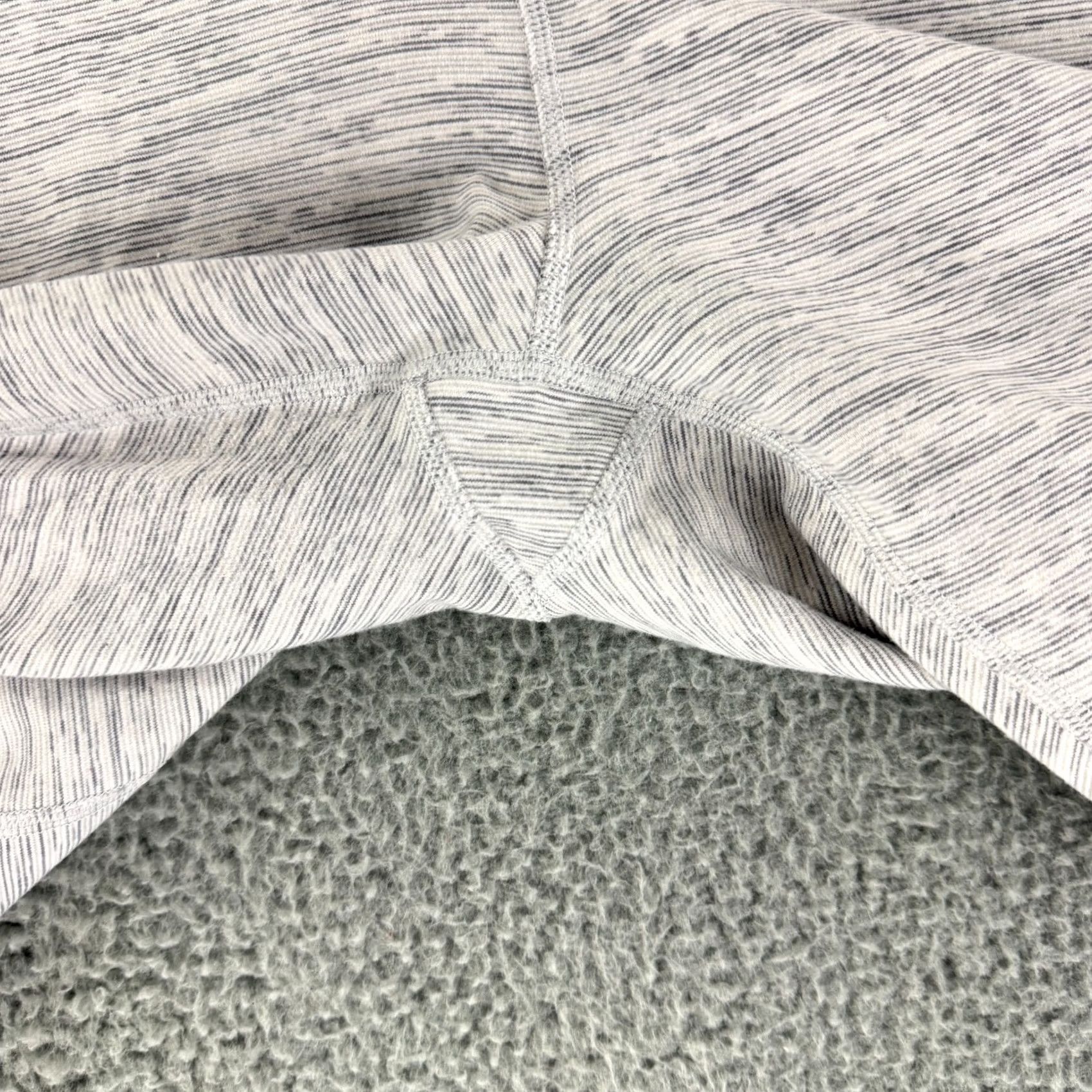 Lululemon Lululemon Wunder Under II Crop Legging Womens Size 10 Gray Scalloped Pull On Gym Size 32" / US 10 / IT 46 - 2 Thumbnail
