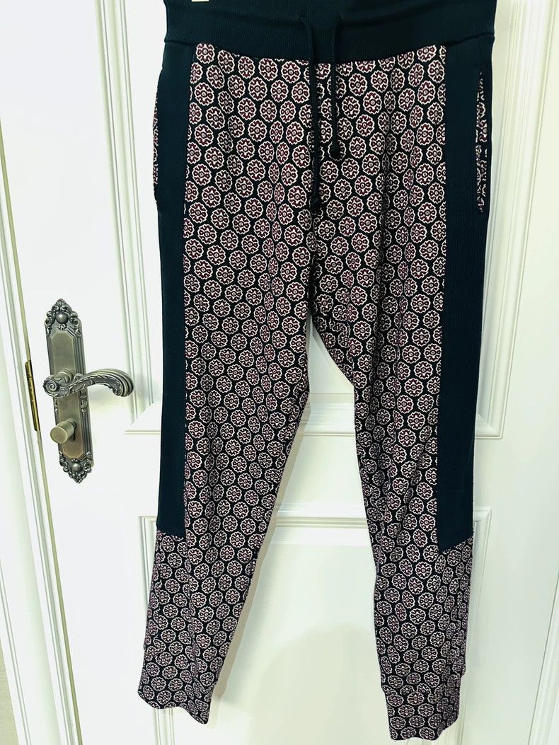 Dries Van Noten Dries Van Noten Patterned Black and White Pants Size US 30 / EU 46 - 1 Thumbnail