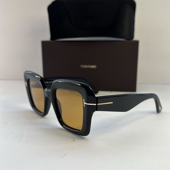 Tom Ford 💯- New Authentic Tom Ford Esme FT1157 01E Black Yellow Size ONE SIZE - 14 Thumbnail