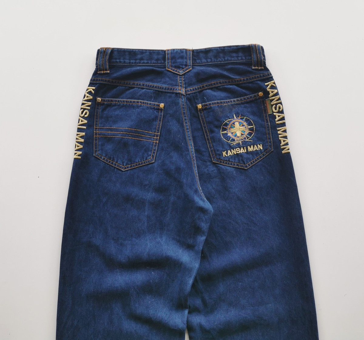 Kansai Yamamoto Vintage Kansai Man Embroidery Logo Jeans ( Size 28x43.5 ) Size US 28 / EU 44 - 9 Thumbnail