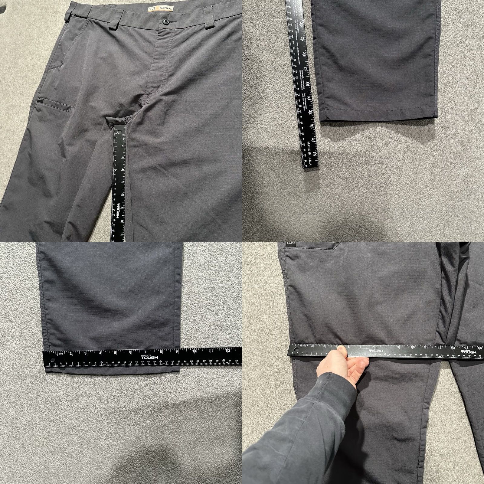 Vintage 5.11 Tactical Pants Mens Gray Ripstop 40x34 (Fits 41x33) FAST-TAC URBAN 74461 Workwear Size US 40 / EU 56 - 9 Thumbnail