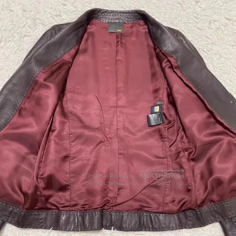 Fendi Fendi Leather Jacket Size S / US 4 / IT 40 - 3 Thumbnail