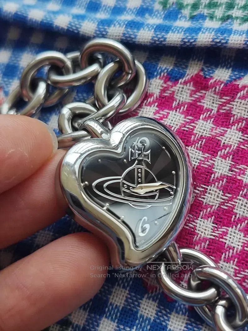 Vivienne Westwood vivienne westwood Rare Vintage Black Heart Chain Watch Size ONE SIZE - 5 Thumbnail