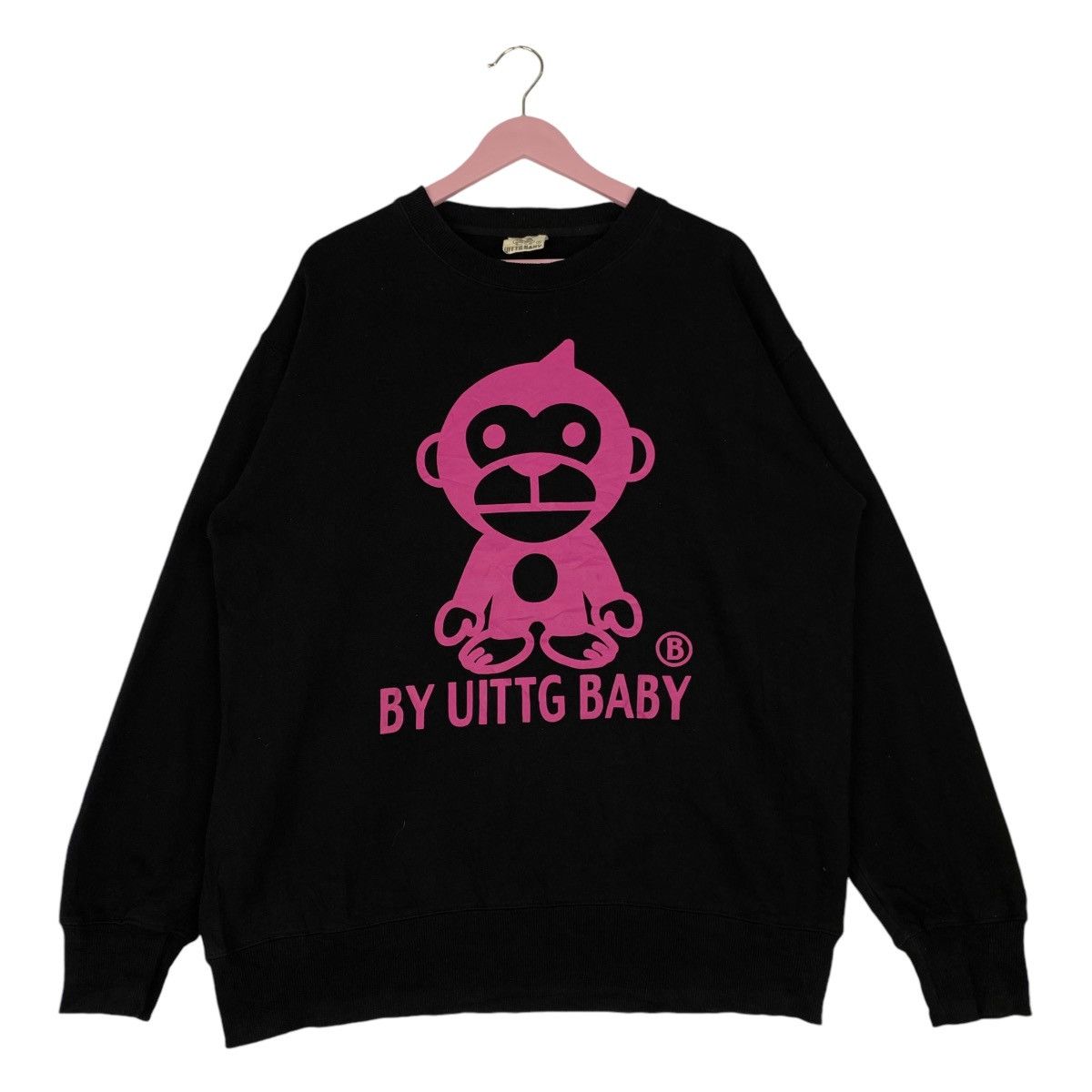 Vintage Vintage X-Uittg By Baby Printed Crewneck Sweatshirt Black Size US XL / EU 56 / 4 - 1 Thumbnail