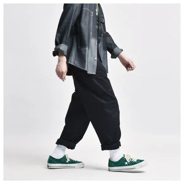 Japanese Brand Yuki Men's Street Washed Vintage Loose Multi-Pocket Overalls Size US 32 / EU 48 - 3 Thumbnail