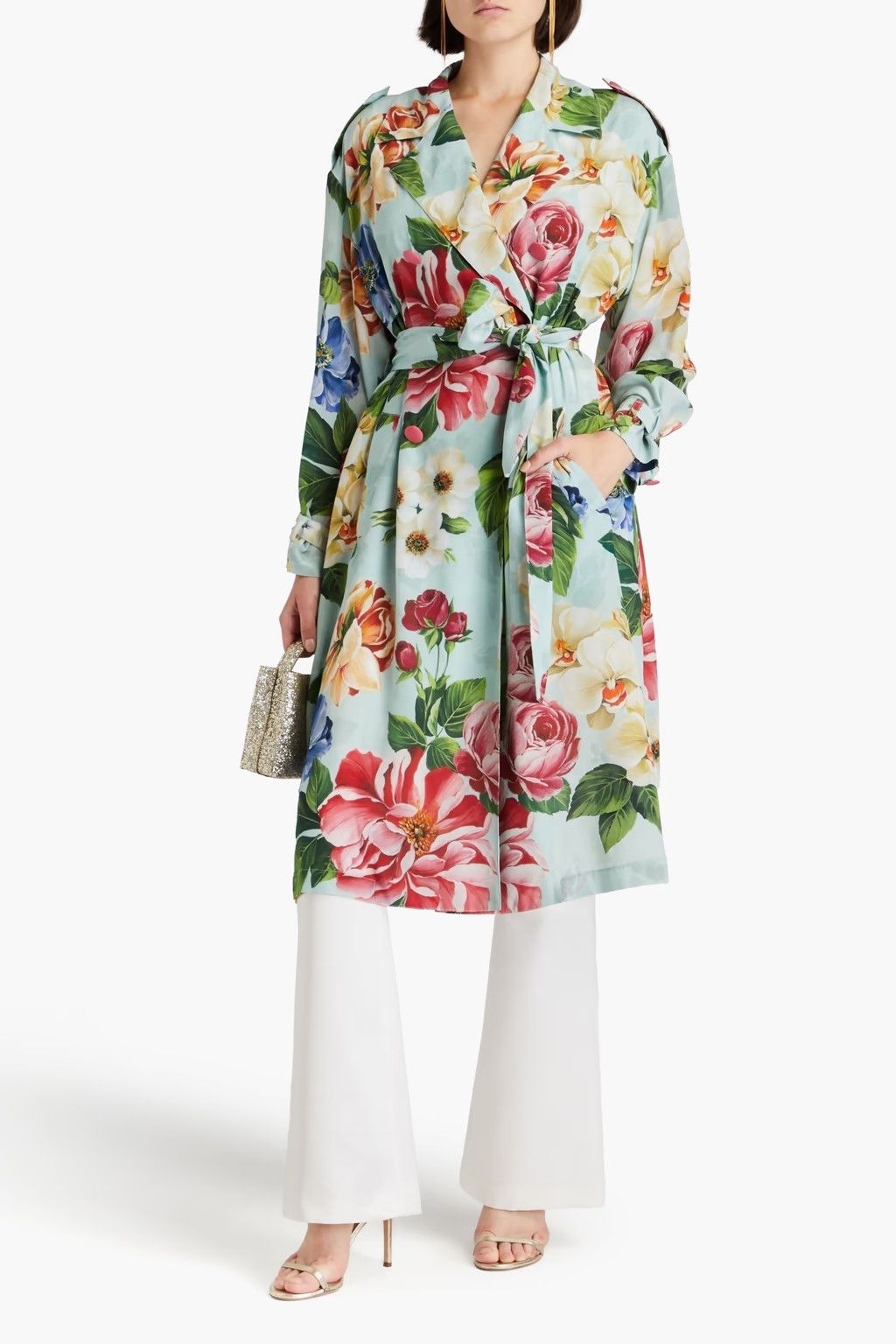 Dolce & Gabbana o1y0825 Midi Dress in Multicolor Size S / US 4 / IT 40 - 2 Thumbnail