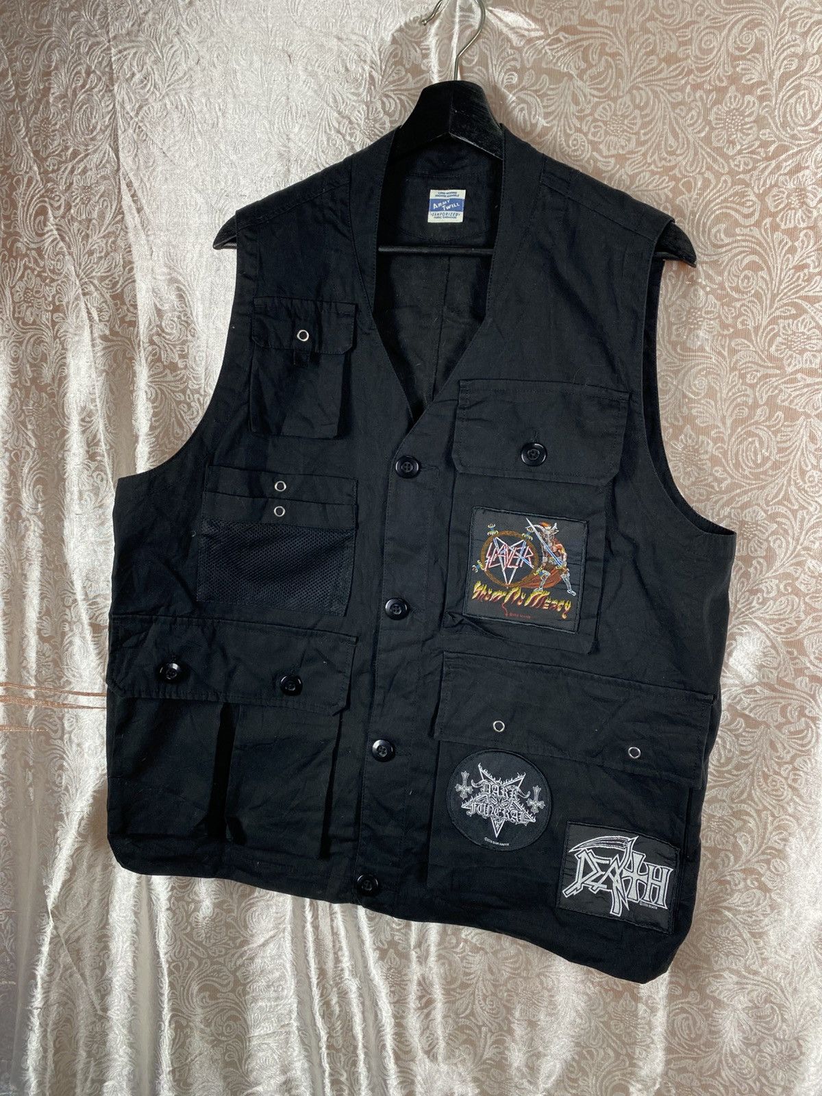 Japanese Brand Army Twill Death Leprosy Patch Tactical Vest Multi Pocket Size US M / EU 48-50 / 2 - 4 Thumbnail