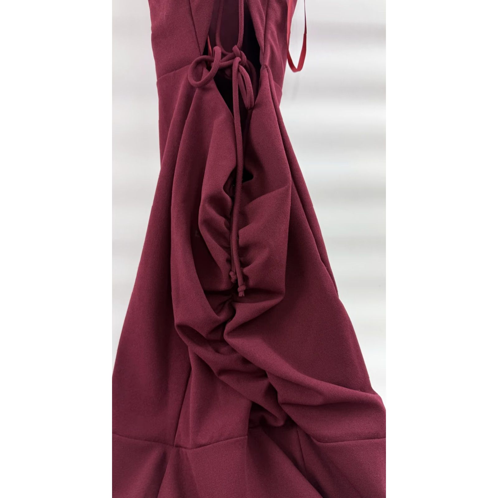 Vintage Windsor Dress Womens Small Burgundy Maxi Gown Spaghetti Strap Elegant Formal Size S / US 4 / IT 40 - 6 Thumbnail