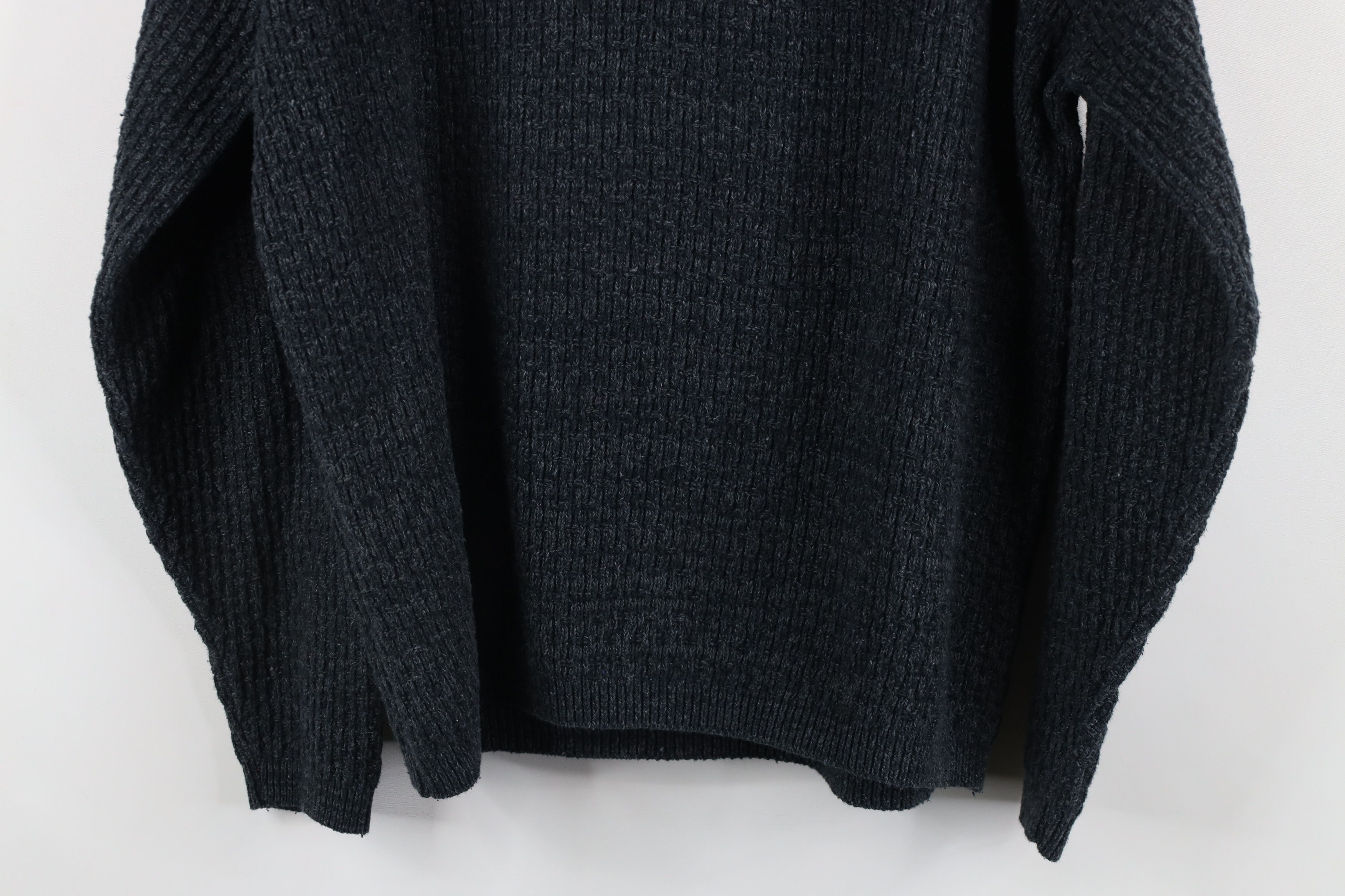 Vintage Vintage 90s Streetwear Cotton Ribbed Knit Henley Sweater Size US M / EU 48-50 / 2 - 9 Thumbnail