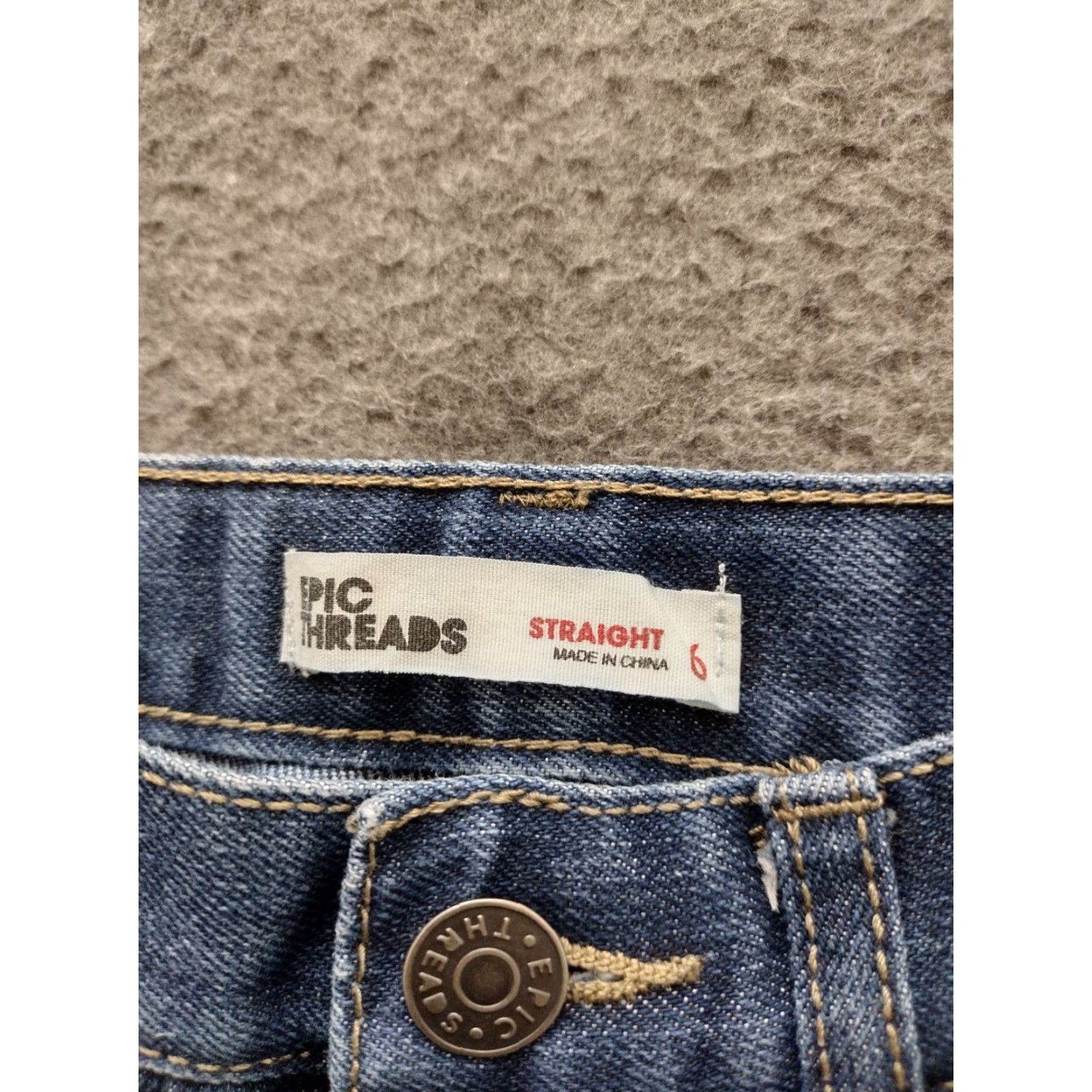 Vintage VINTAGE Place Jeans 5-Pocket Design Blue 6 Women’s Straight Jeans Size 6 Vintage 90s Theme Blueswear Size 28" / US 6 / IT 42 - 5 Thumbnail