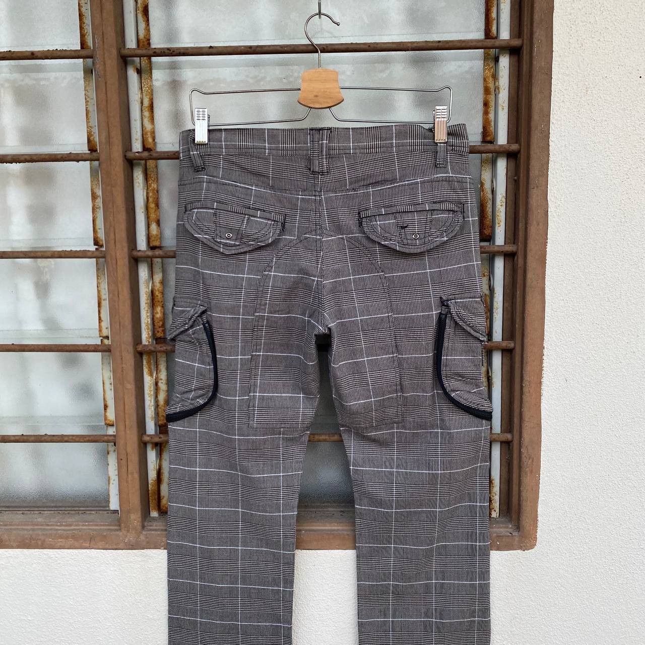 Japanese Brand PRISONER PANT CARGO SKKONE 31040 PIN STRIPE JAPANESE STYLE Size US 29 - 7 Thumbnail