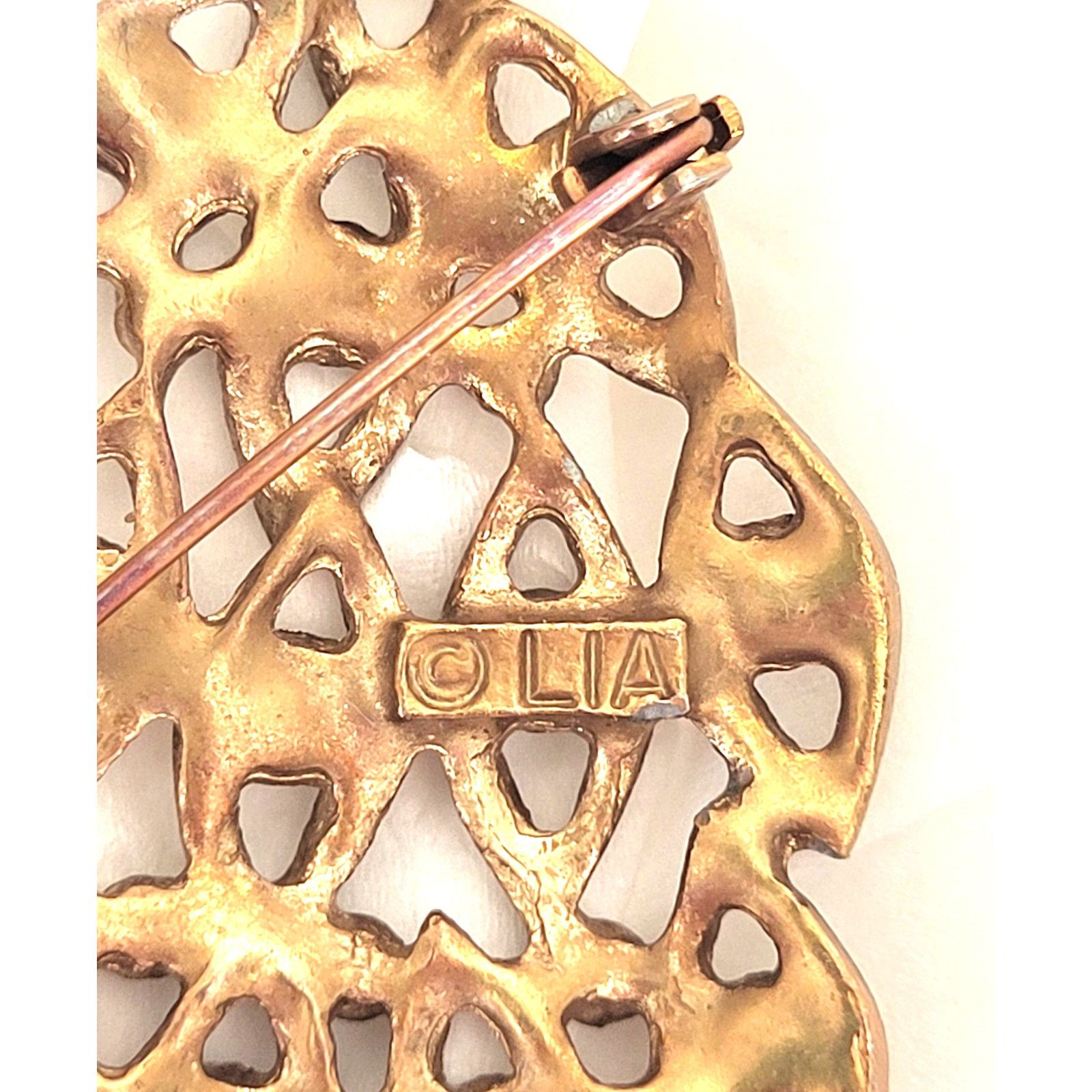Other Vintage LIA LIANNA Signed Christmas Tree Brooch Holiday Pin Size ONE SIZE - 5 Thumbnail