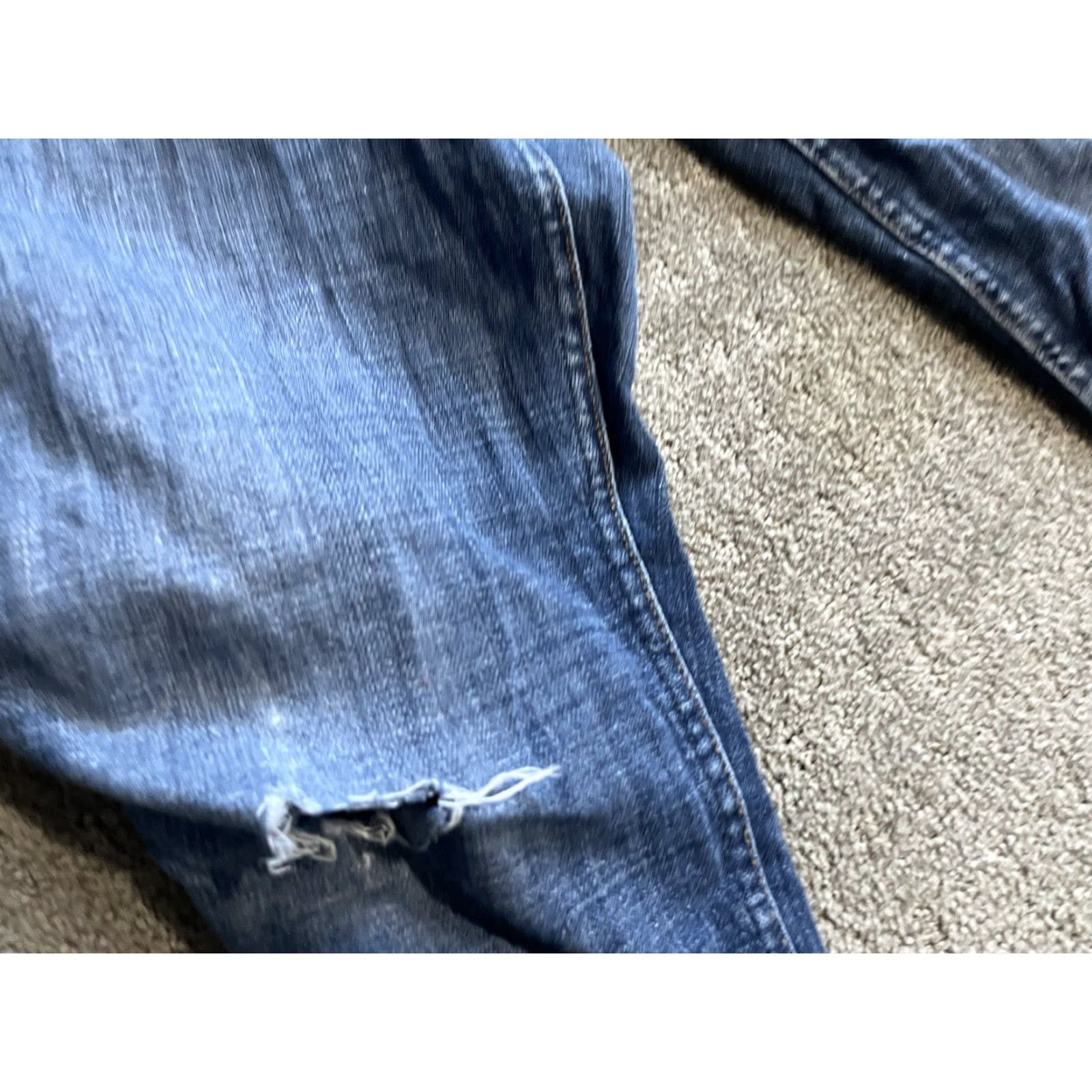 7 For All Mankind VINTAGE 7 For All Mankind Womens Josefina Distressed Skinny Jeans Size 26 Blue Female Size 26" / US 2 / IT 38 - 6 Thumbnail