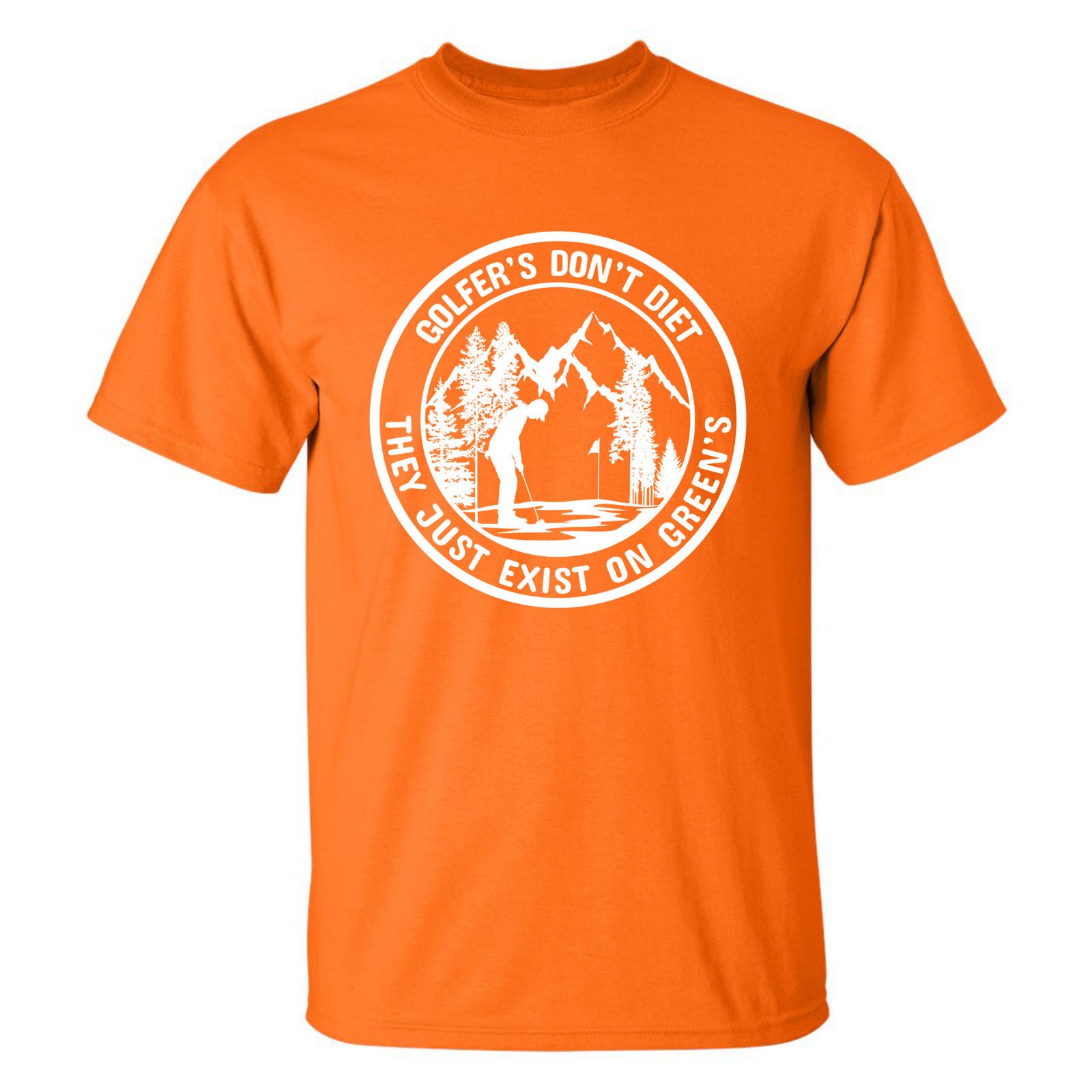 Gildan Golfers Don't Diet On Greens Funny Man Putting T-Shirt Size US L / EU 52-54 / 3 - 25 Thumbnail