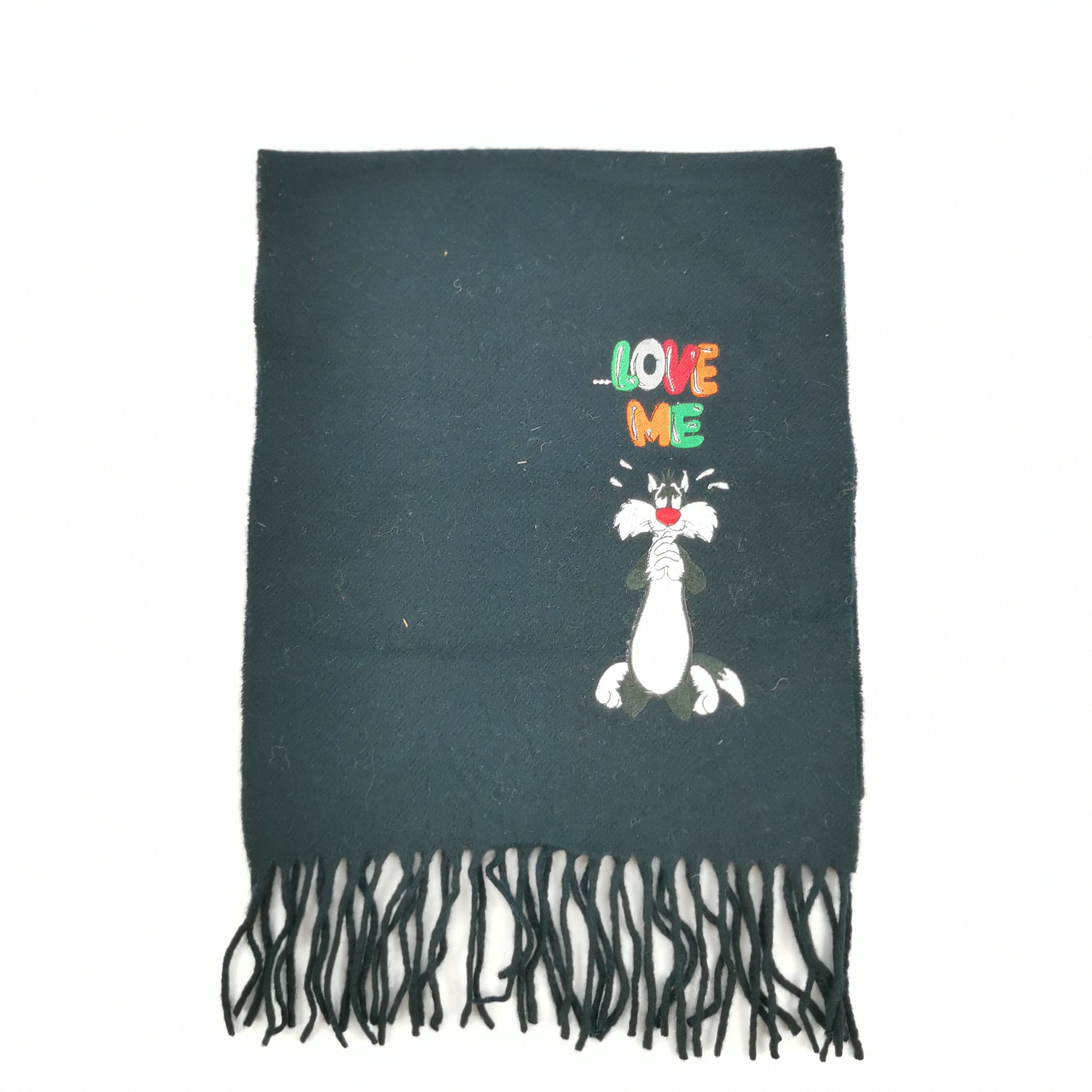Vintage Vintage Warner Bros Scarf Muffler Cashmere Scarves Size ONE SIZE - 3 Thumbnail