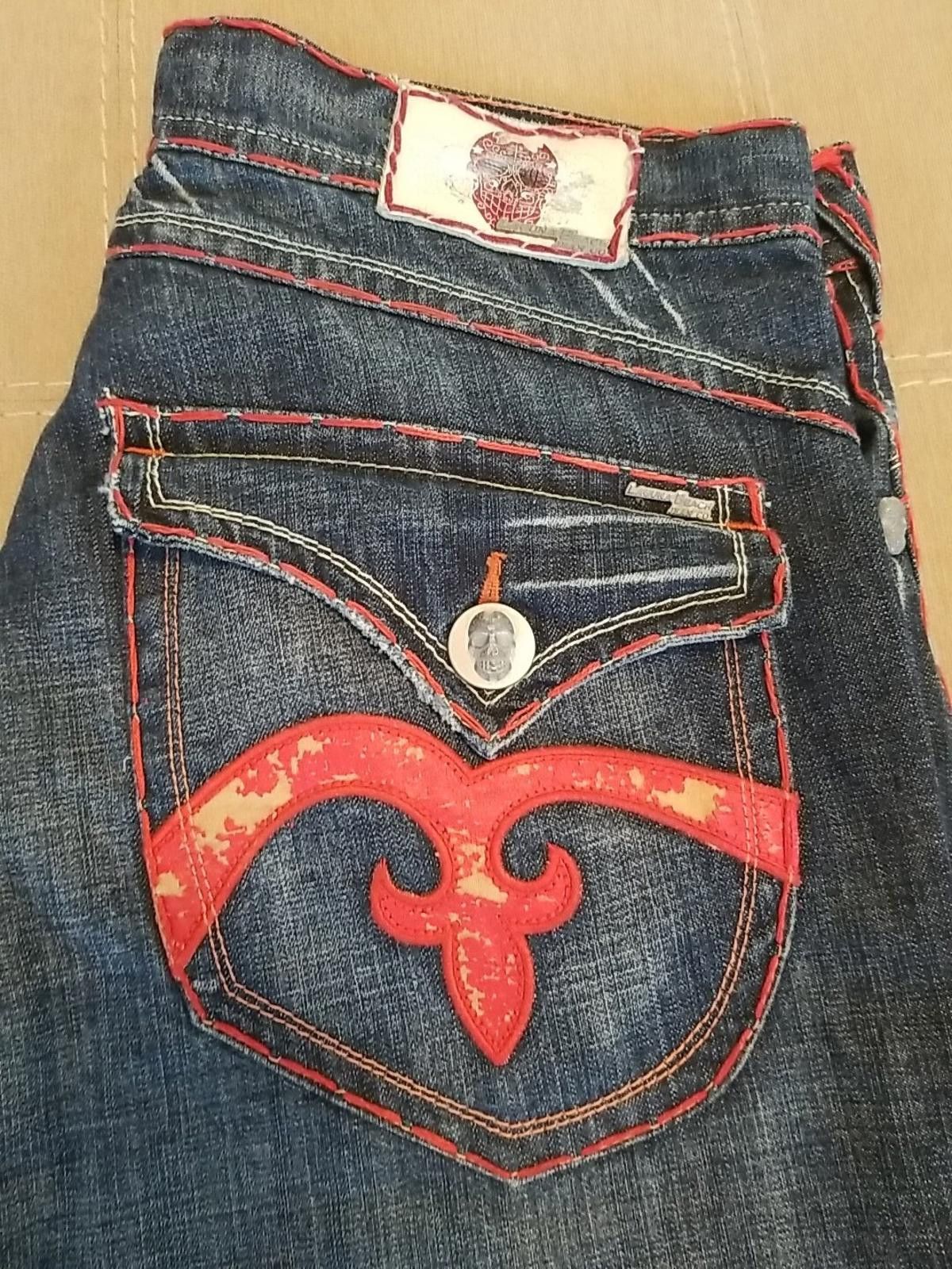 Other Laguna Beach Jeans Men's 36x34 Denim Red Stitch Made In USA Size US 36 / EU 52 - 3 Thumbnail