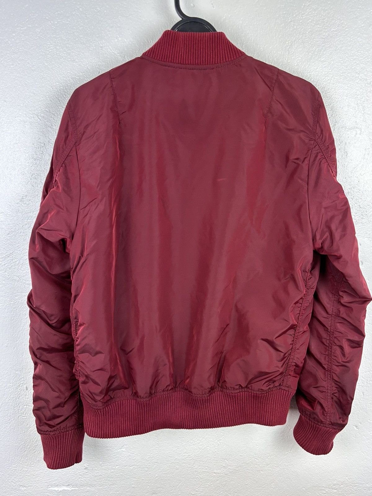 Alpha Industries Alpha Indistries Lightweight MA1 Bomber Jacket In Bordo Size US M / EU 48-50 / 2 - 7 Thumbnail