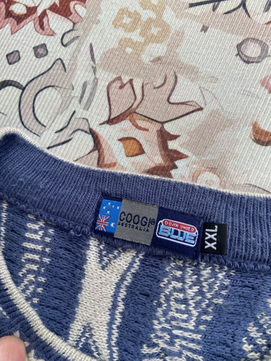 Coogi Vintage 90s Coogi Australia 3D Down Under Blue Knit Sweater Size US XXL / EU 58 / 5 - 6 Thumbnail