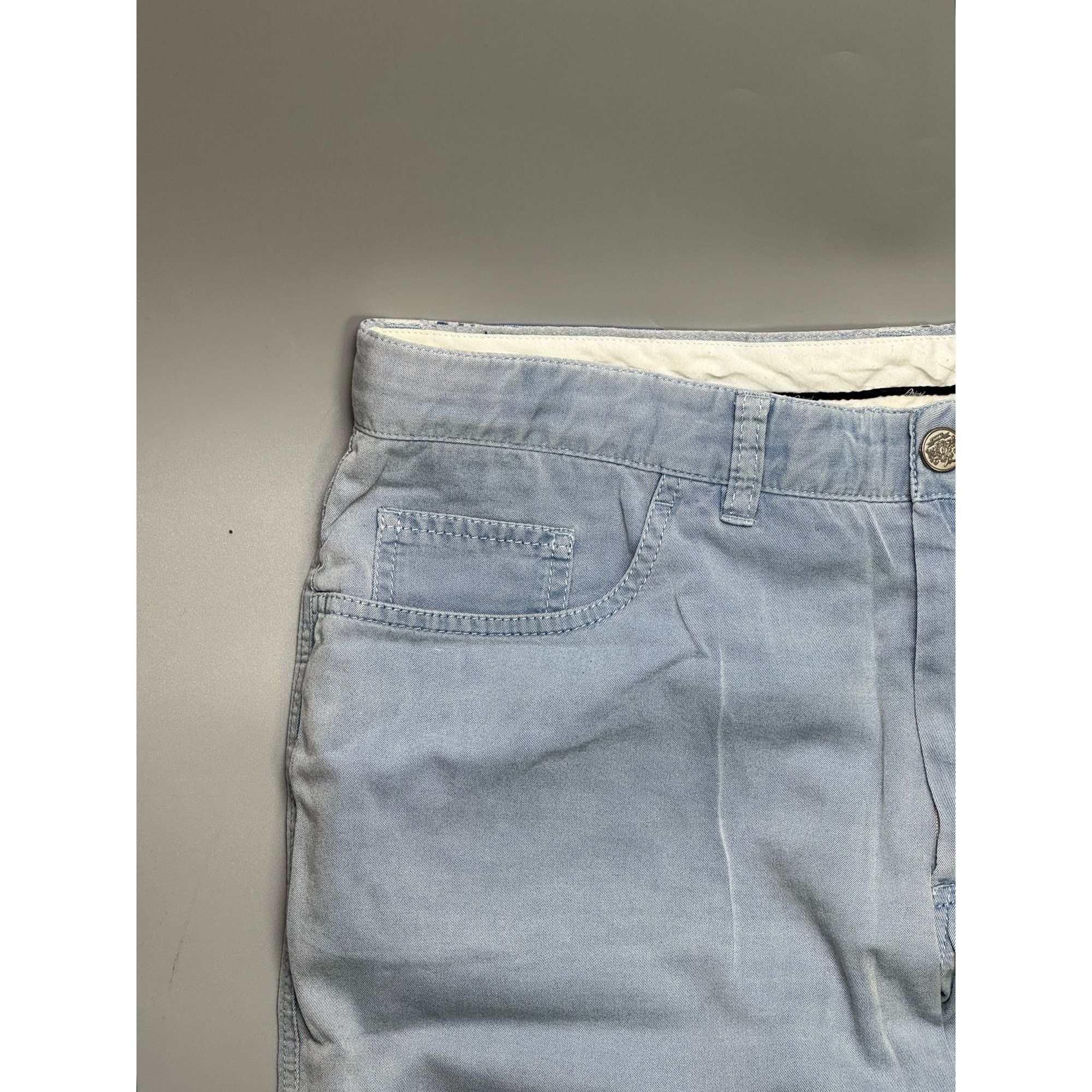 Brioni Brioni Stelvio Straight Cut Light Denim Jeans Pants (Y1143) Size US 34 / EU 50 - 3 Thumbnail