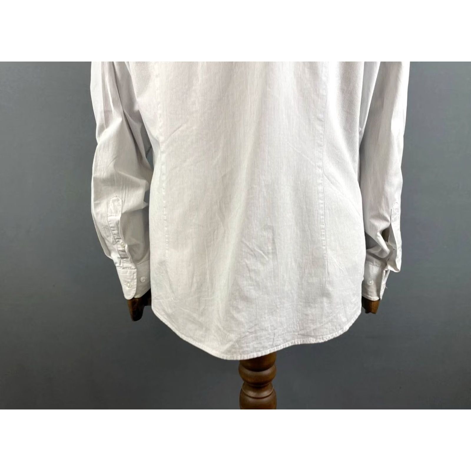 Lacoste Lacoste Casual Shirt Size 41 White Striped Cotton Long Sleeve Regular-Fit Mens Size US L / EU 52-54 / 3 - 6 Thumbnail