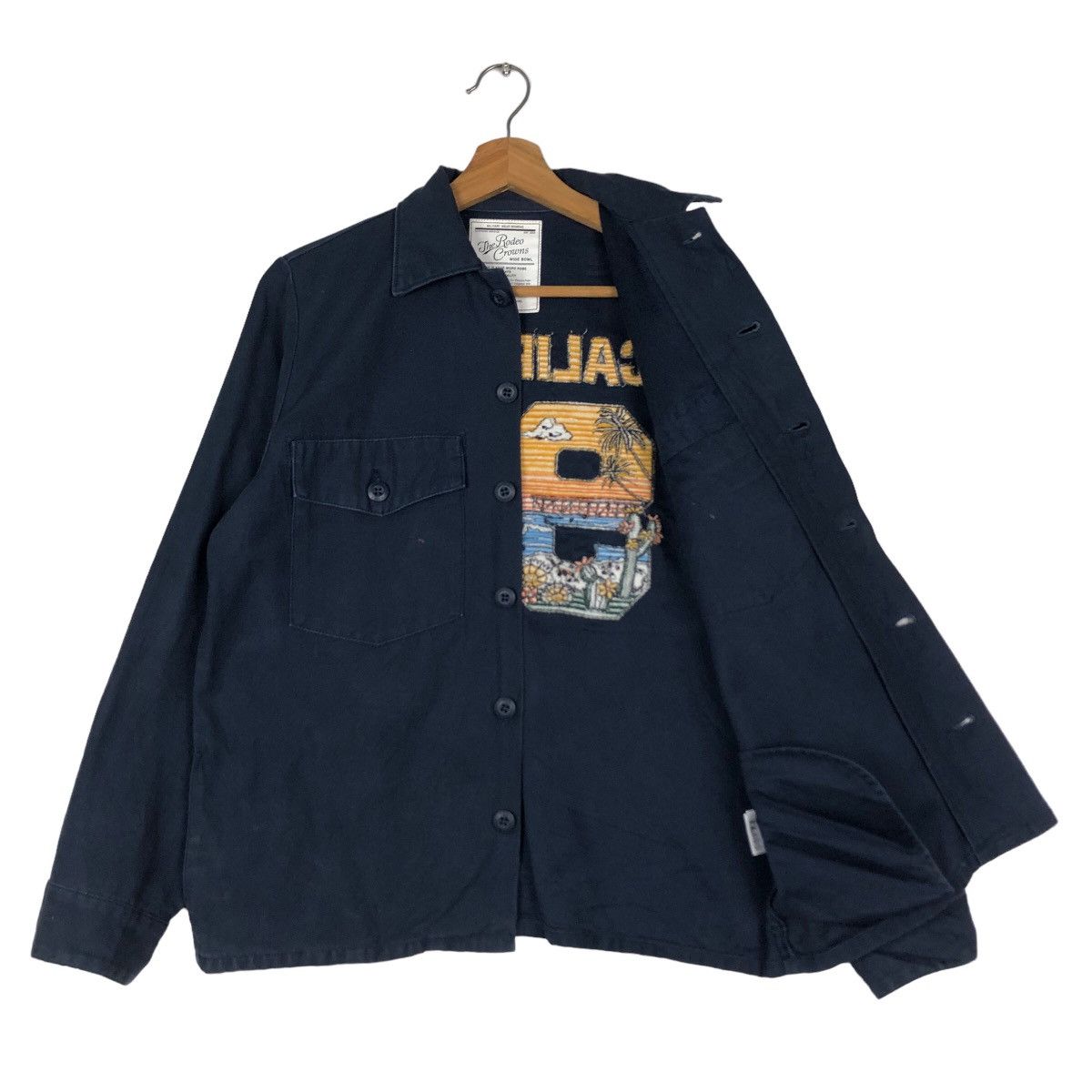 Japanese Brand 🔥Vintage Biker Jacket Rodeo Crowns California 1992 Big Logo Size US S / EU 44-46 / 1 - 11 Thumbnail