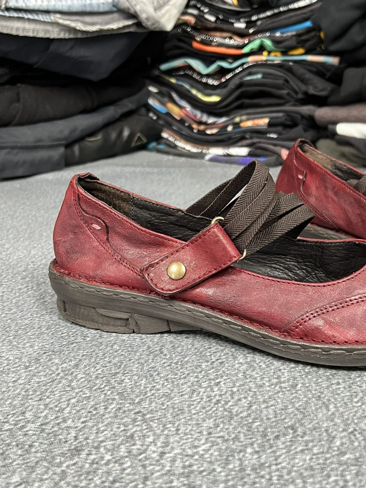 Puma Vintage Y2k Leather Ballet Flats Shoes Avant Garde Mary jane Size US 8.5 / IT 38.5 - 3 Thumbnail