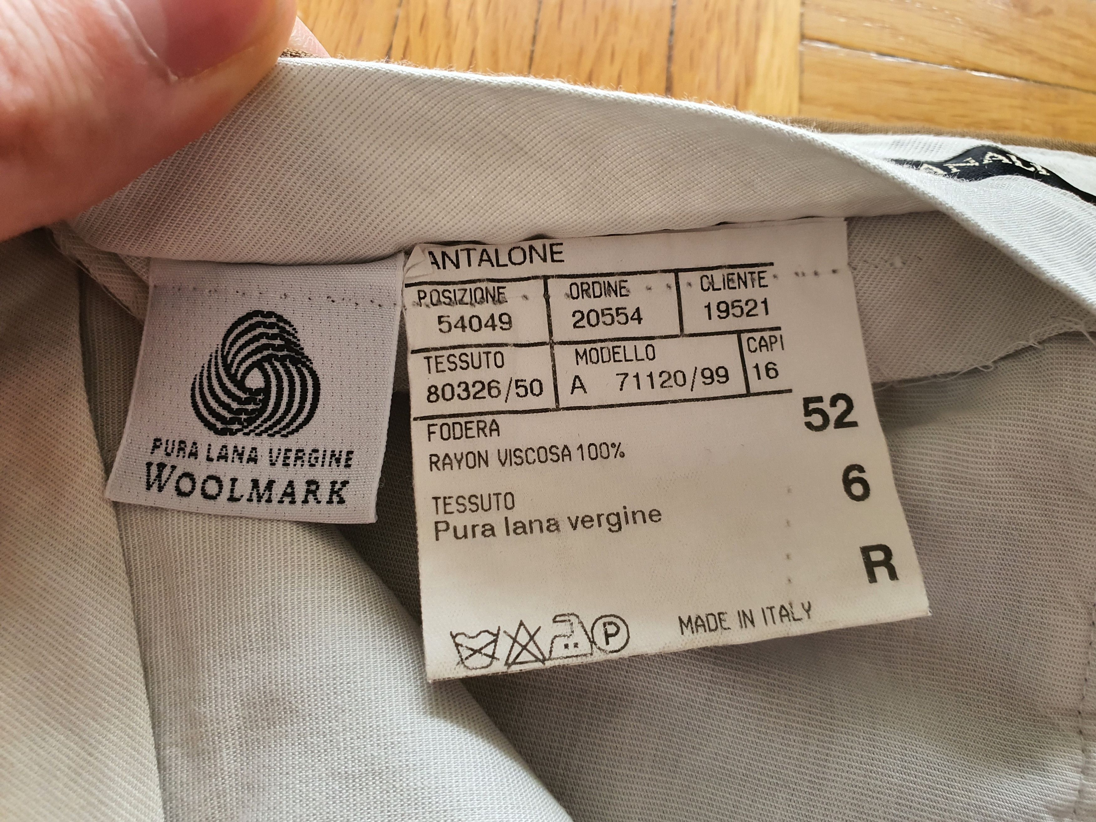 Canali Vintage Pants Trousers - Light, Pleated - Sz EU IT 52, W36 Size 36S - 6 Thumbnail