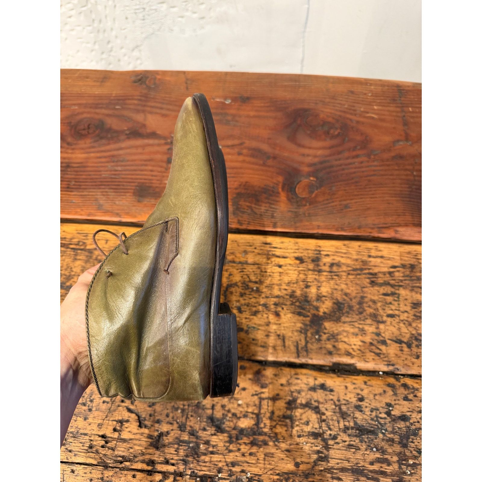 Berluti Berluti Green Leather Chukka Boots Size US 8 / EU 41 - 7 Thumbnail