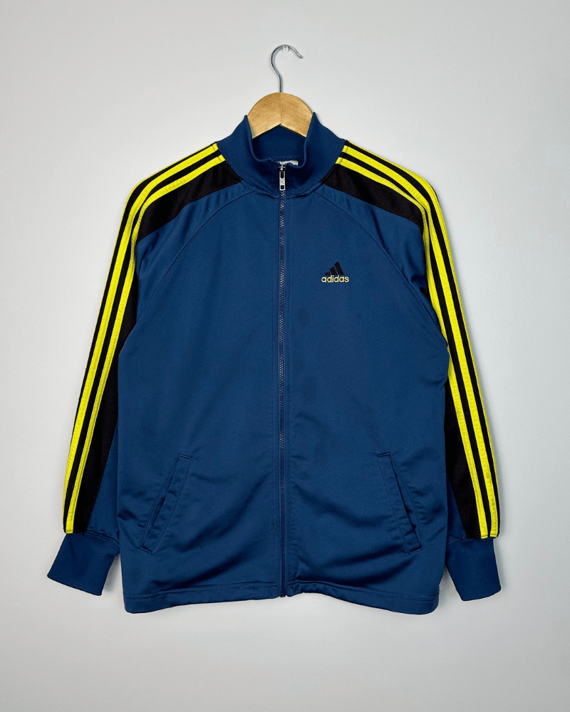 Adidas Vintage 90's Adidas Men's Navy Blue Track Jacket Size Small Size US S / EU 44-46 / 1 - 3 Thumbnail