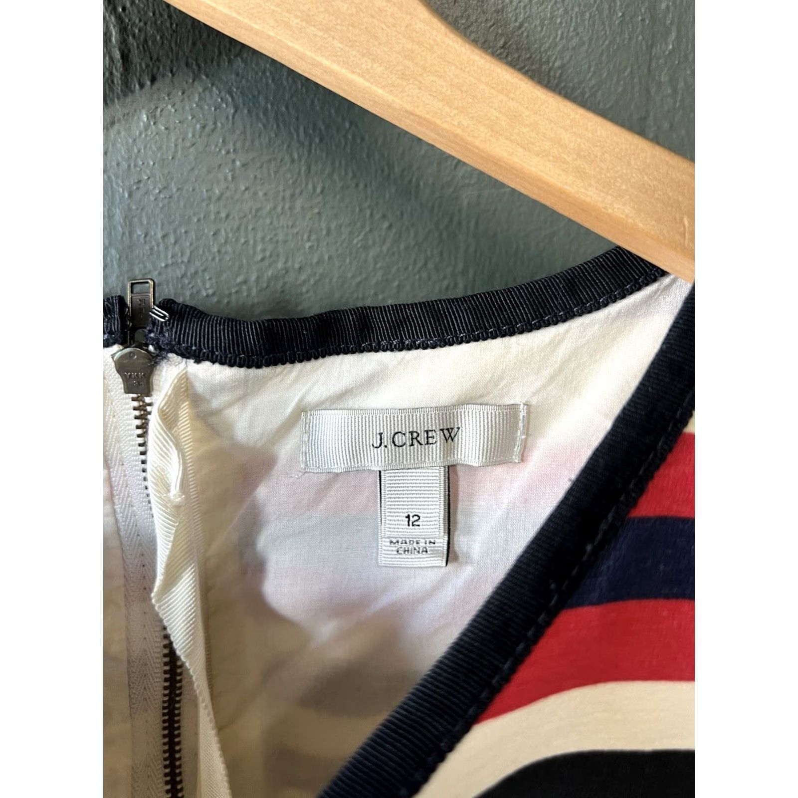 J.Crew J. Crew Womens Multicolor Striped Short Slip Dress Size 12 Size 34" / US 12 / IT 48 - 3 Thumbnail